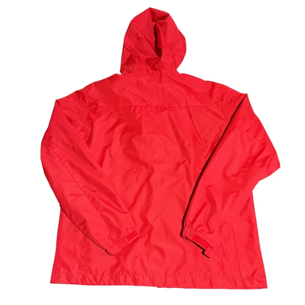 Fox Ride Racing Windbreaker Jacket Mens Large Red Hooded Full Zip Outerwear
